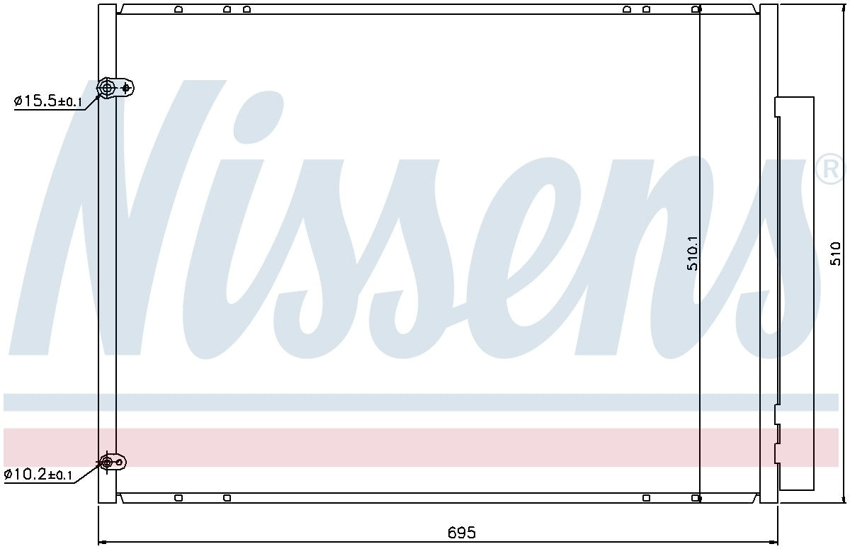 Nissens A/C Condenser and Receiver Drier Assembly 940298