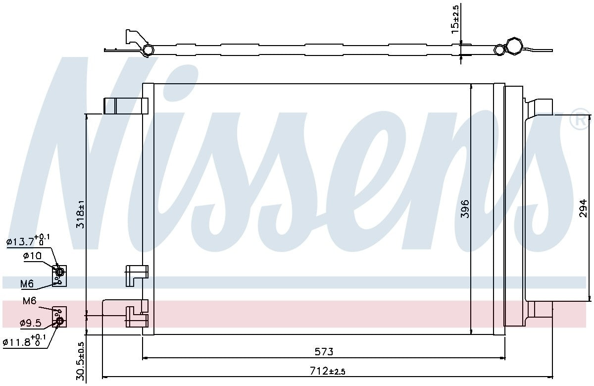 Nissens A/C Condenser and Receiver Drier Assembly 940319