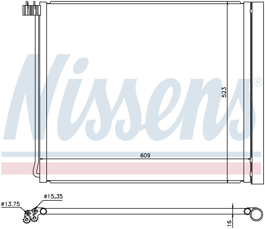 Nissens A/C Condenser 940339