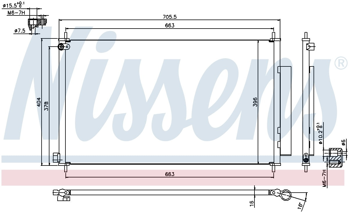 Nissens A/C Condenser and Receiver Drier Assembly 940354