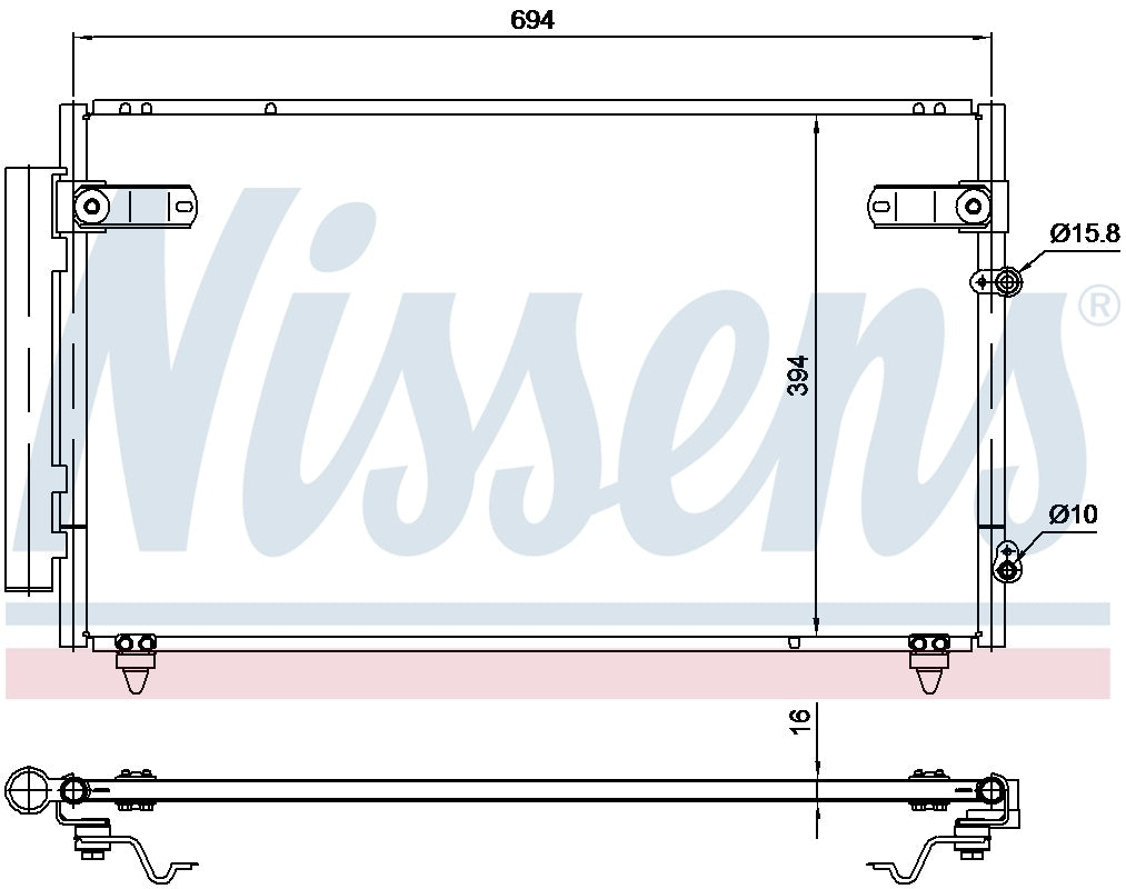 Nissens A/C Condenser and Receiver Drier Assembly 940368