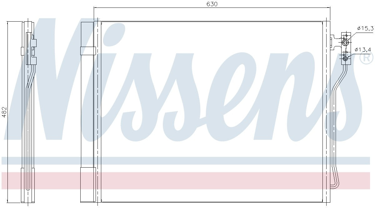 Nissens A/C Condenser 940370