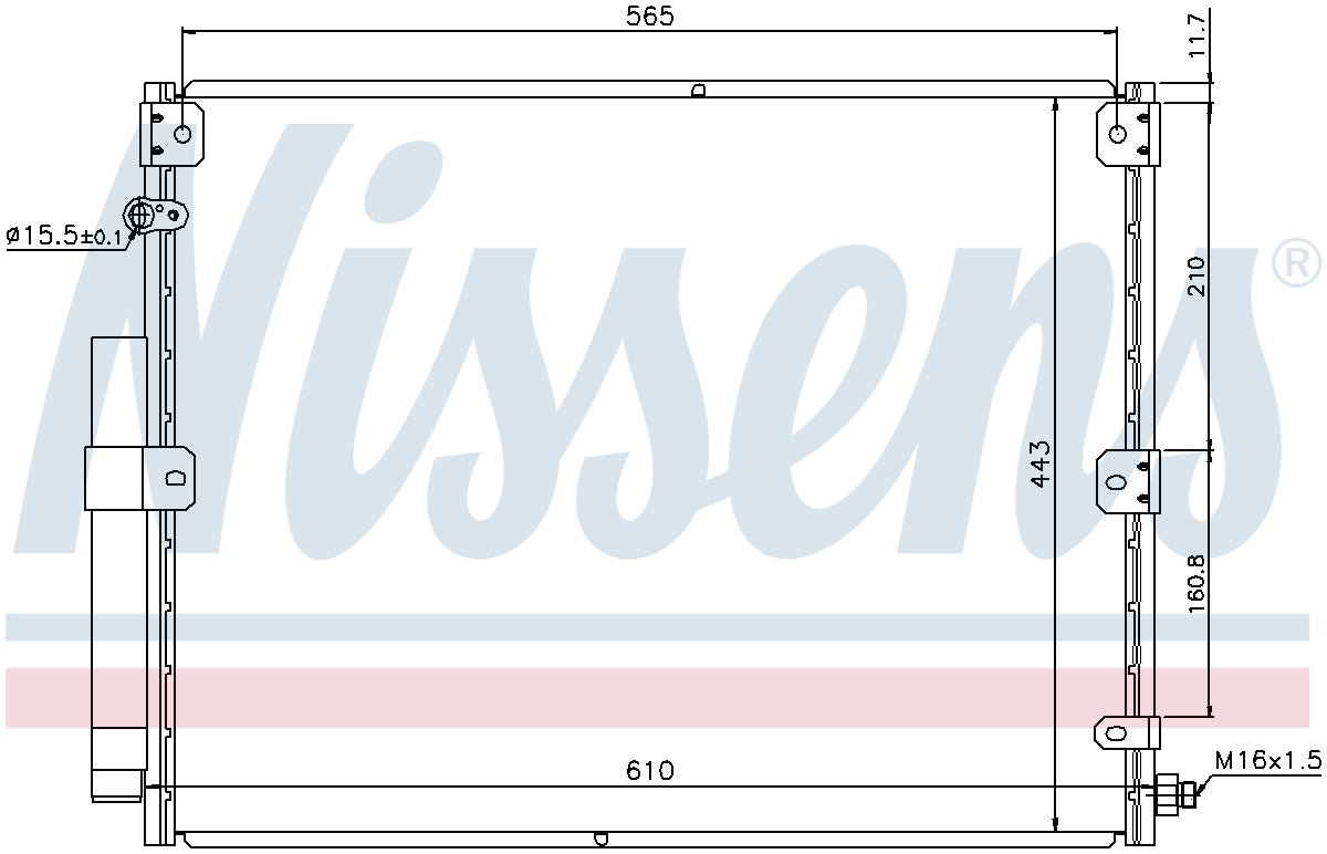 Nissens A/C Condenser and Receiver Drier Assembly 940375