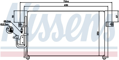 Nissens A/C Condenser 94037