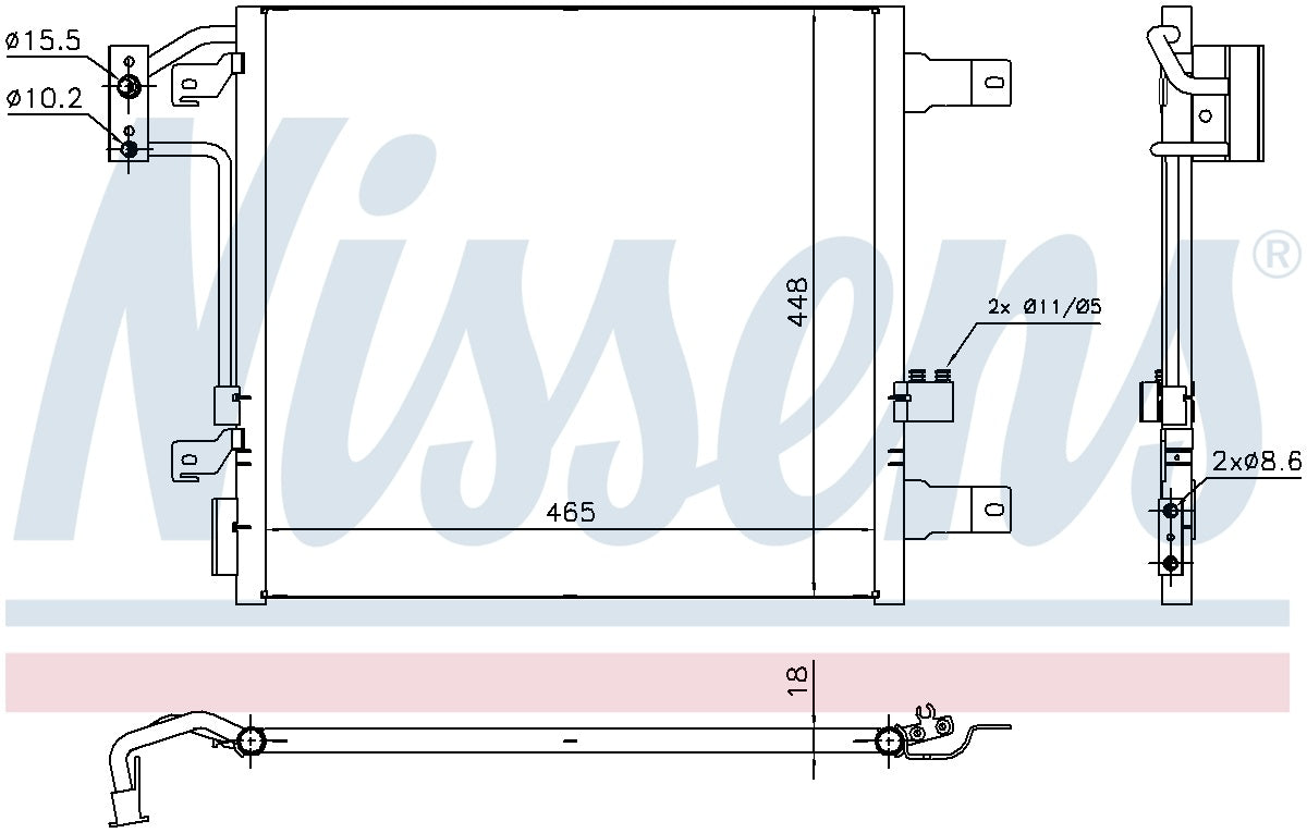 Nissens A/C Condenser 940441