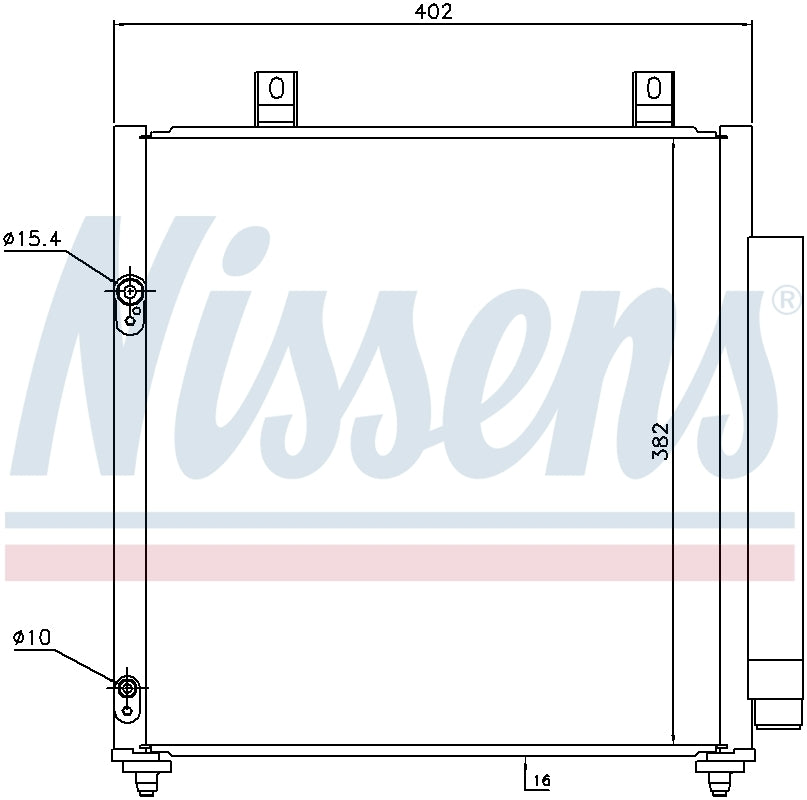 Nissens A/C Condenser and Receiver Drier Assembly 940447