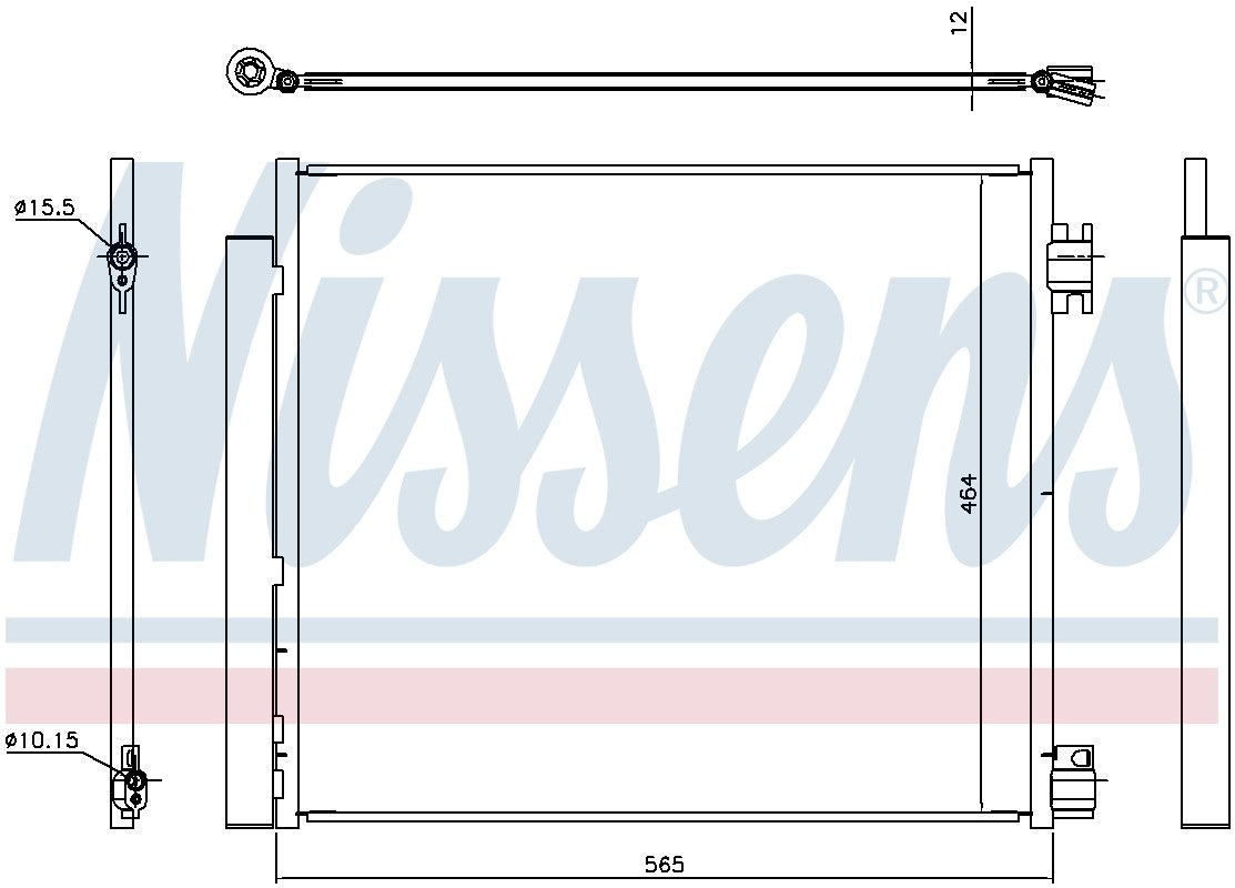 Nissens A/C Condenser and Receiver Drier Assembly 940546