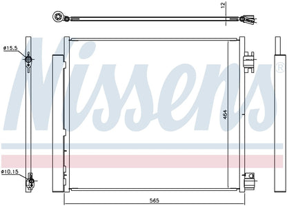 Nissens A/C Condenser and Receiver Drier Assembly 940546