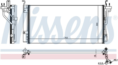 Nissens A/C Condenser 940552