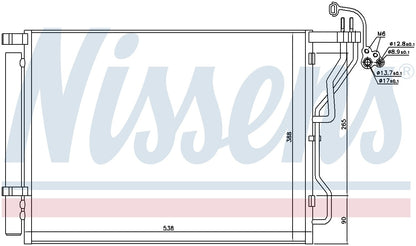 Nissens A/C Condenser and Receiver Drier Assembly 940563