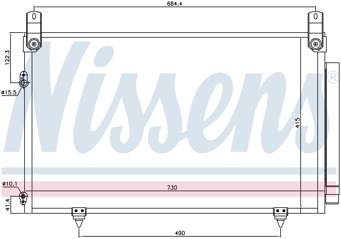 Nissens A/C Condenser and Receiver Drier Assembly 940566