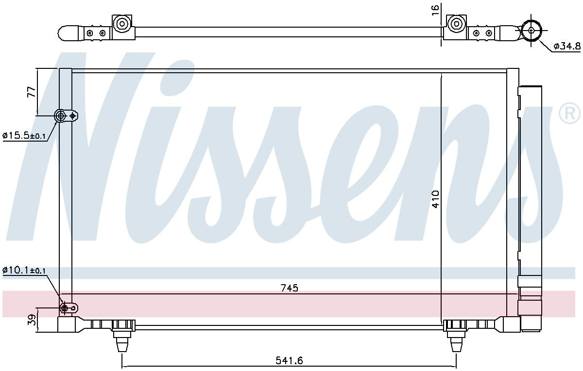 Nissens A/C Condenser and Receiver Drier Assembly 940671