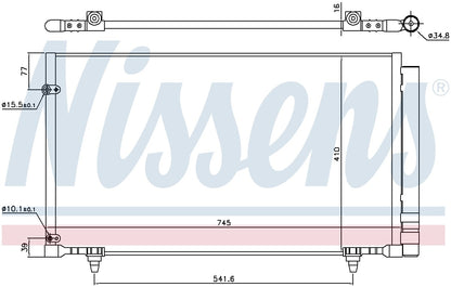 Nissens A/C Condenser and Receiver Drier Assembly 940671
