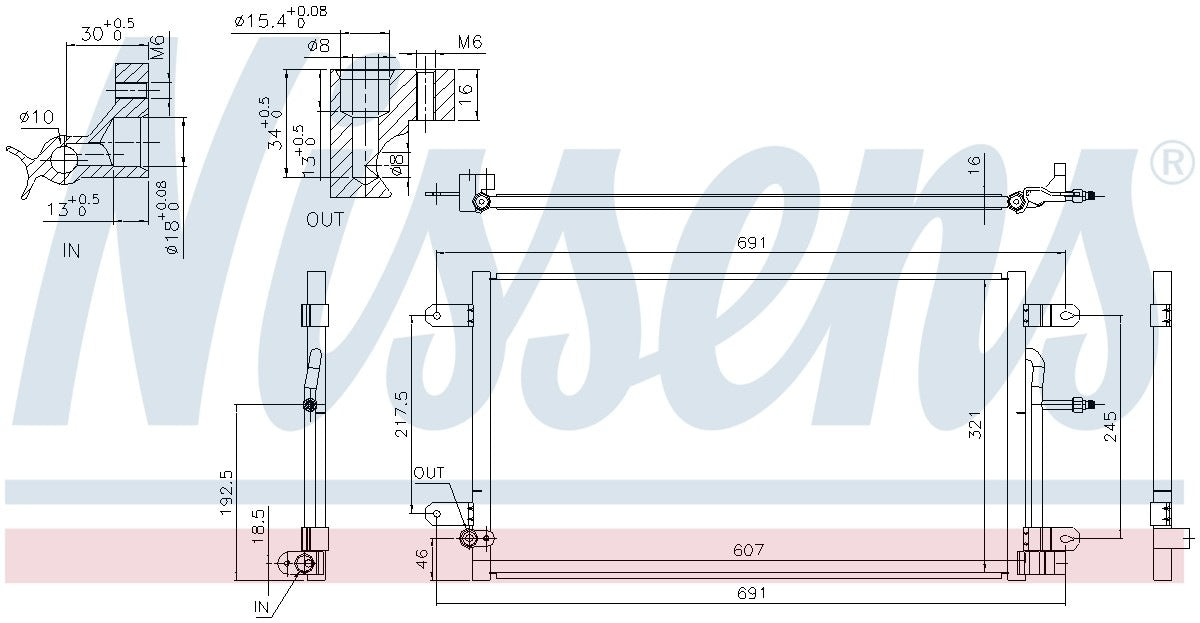 Nissens A/C Condenser 940694