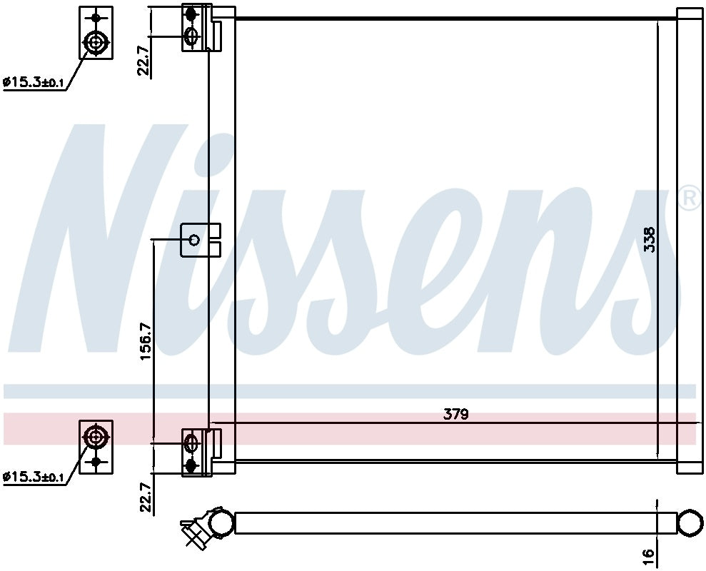 Nissens A/C Condenser 940703