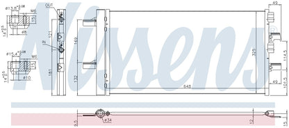 Nissens A/C Condenser and Receiver Drier Assembly 940741