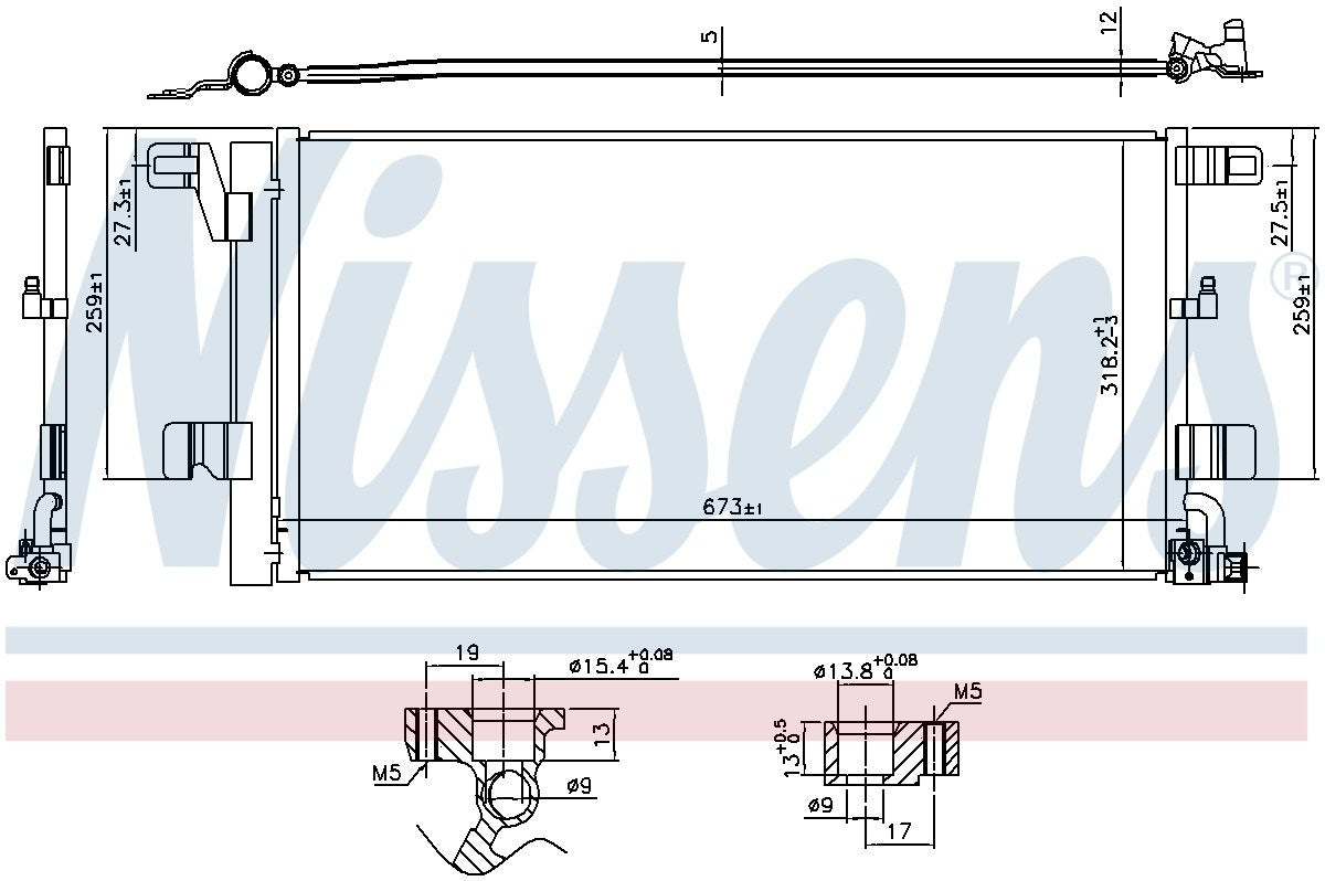 Nissens A/C Condenser and Receiver Drier Assembly 940752