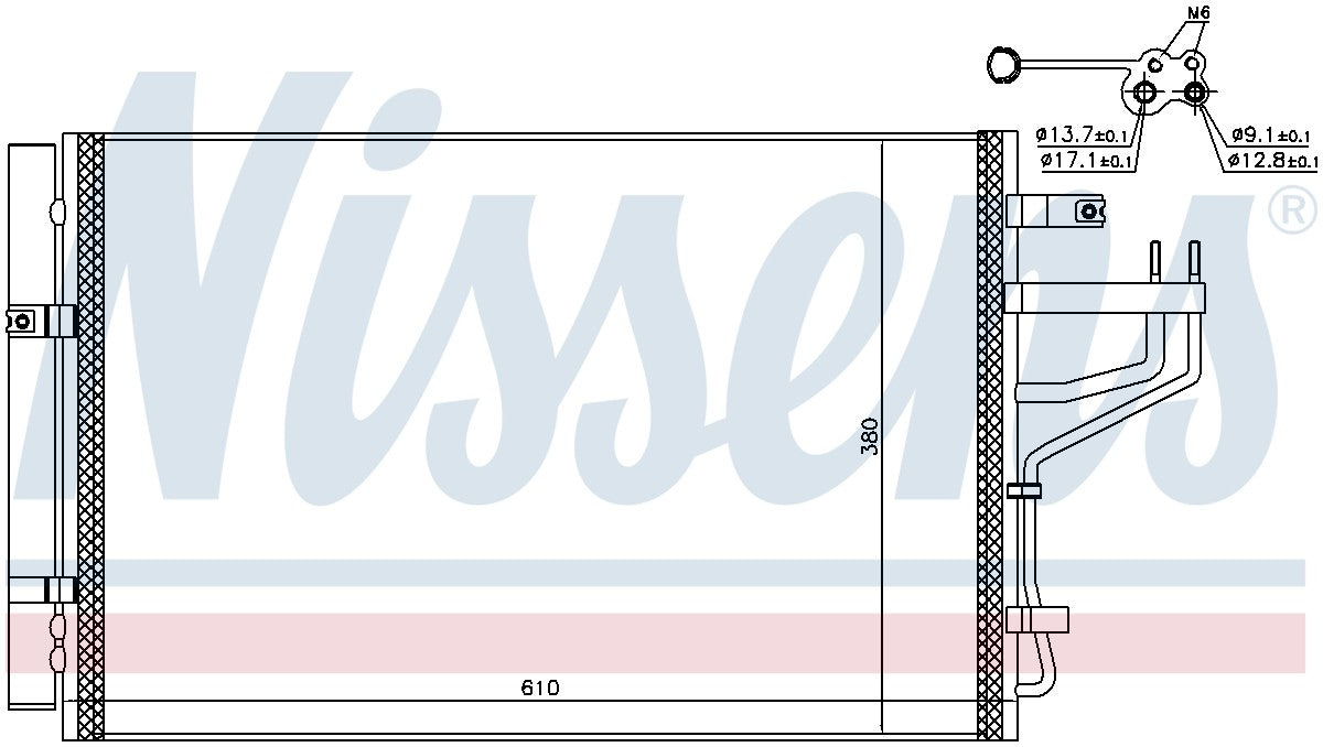 Nissens A/C Condenser 940774 image 3