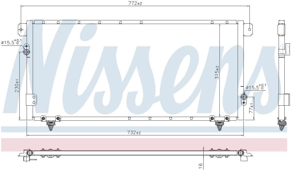 Nissens A/C Condenser 940838