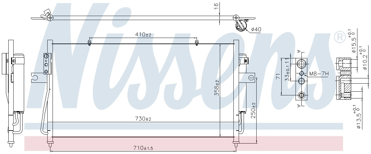 Nissens A/C Condenser and Receiver Drier Assembly 940840