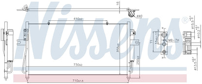 Nissens A/C Condenser and Receiver Drier Assembly 940840