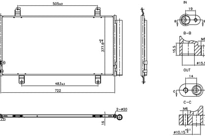 Nissens A/C Condenser and Receiver Drier Assembly 940865