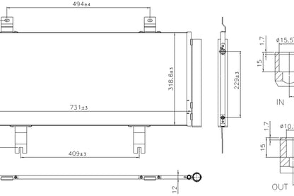 Nissens A/C Condenser and Receiver Drier Assembly 940908