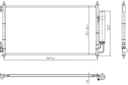 Nissens A/C Condenser 940927
