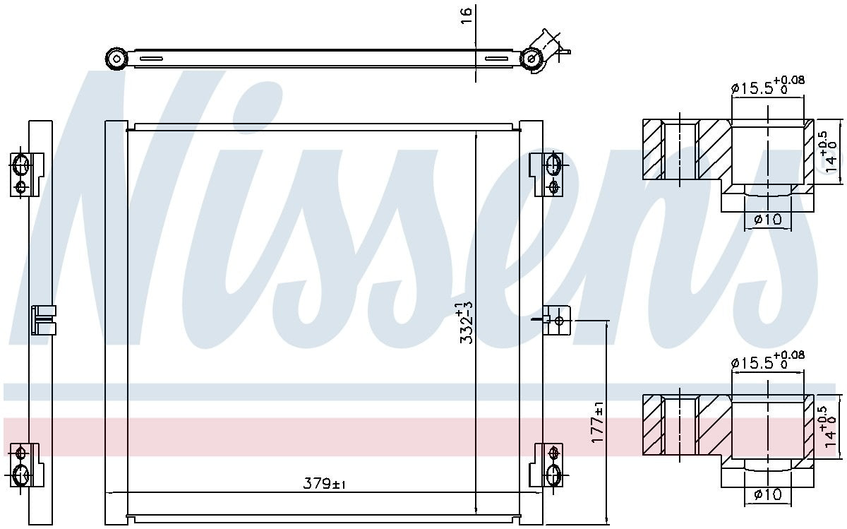 Nissens A/C Condenser and Receiver Drier Assembly 941079