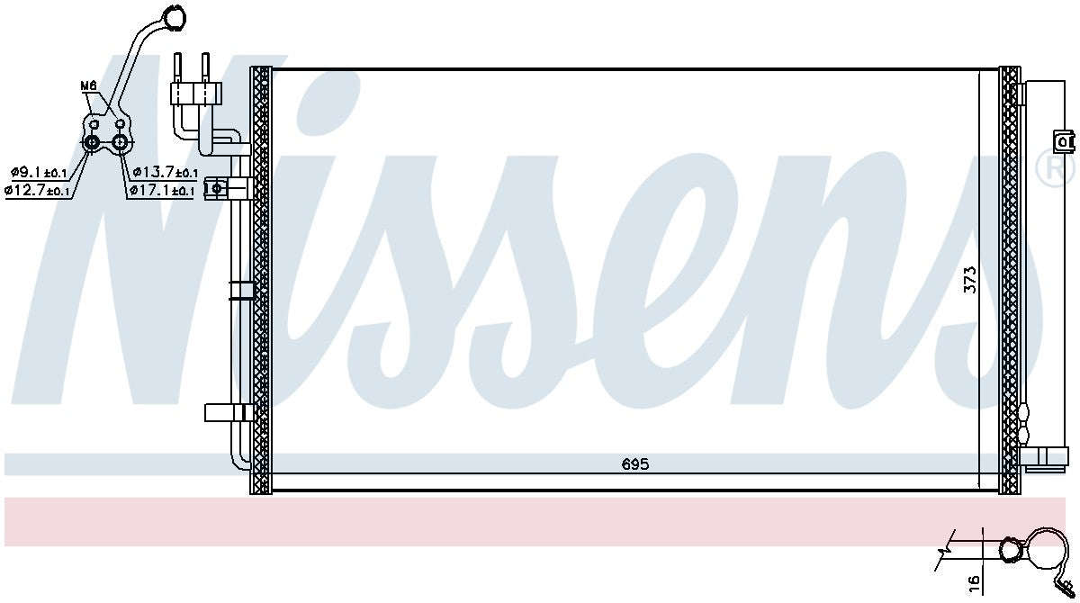 Nissens A/C Condenser 941121 image 3