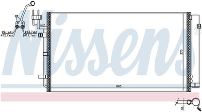 Nissens A/C Condenser 941121 image 3