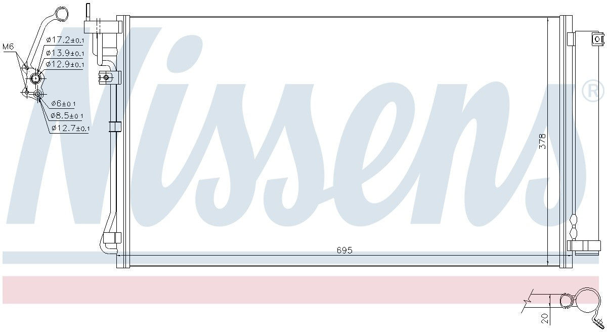 Nissens A/C Condenser 941122 image 3