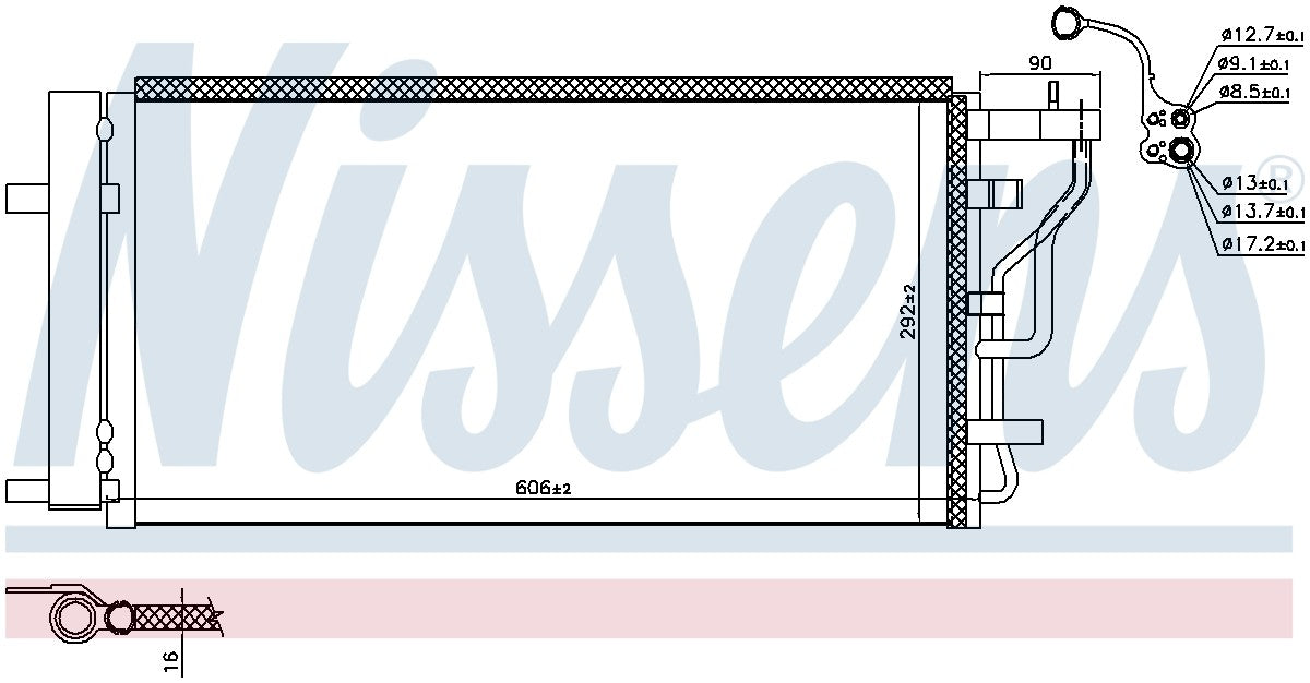 Nissens A/C Condenser 941131 image 3