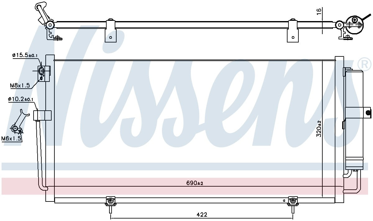 Nissens A/C Condenser 941145 image 3