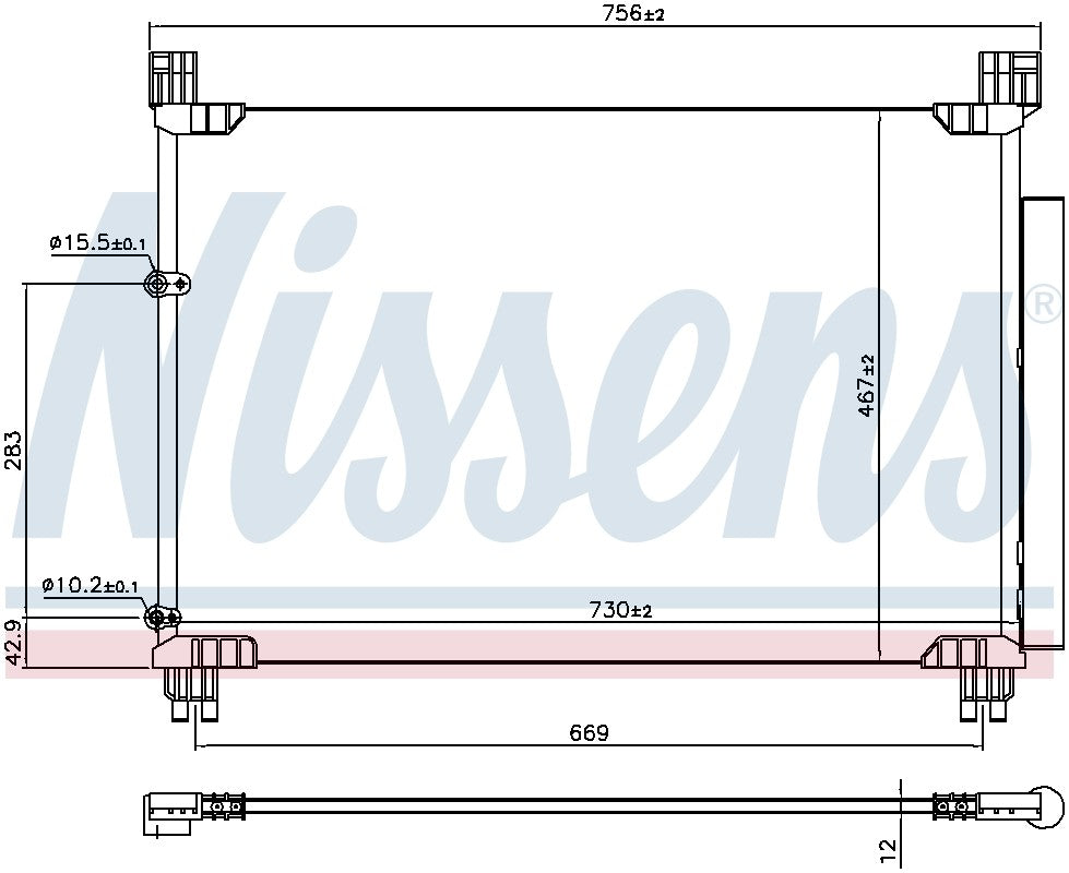 Nissens A/C Condenser 941147 image 3