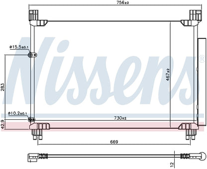Nissens A/C Condenser 941147 image 3