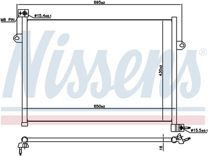 Nissens A/C Condenser 941148