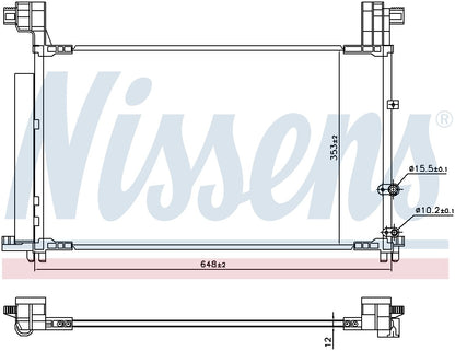 Nissens A/C Condenser 941149 image 3