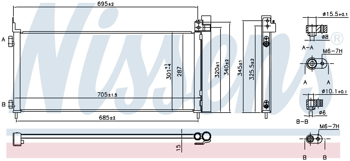 Nissens A/C Condenser 941150 image 3