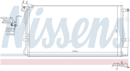 Nissens A/C Condenser 941156 image 3