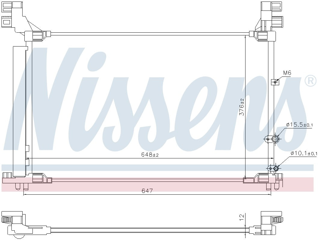 Nissens A/C Condenser 941165 image 3
