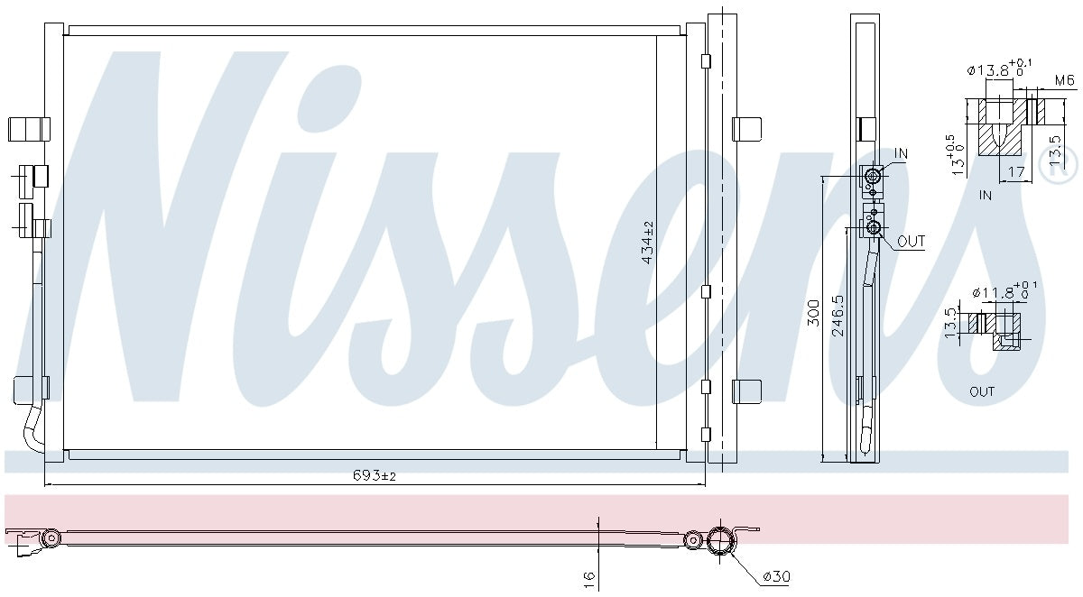 Nissens A/C Condenser 941183