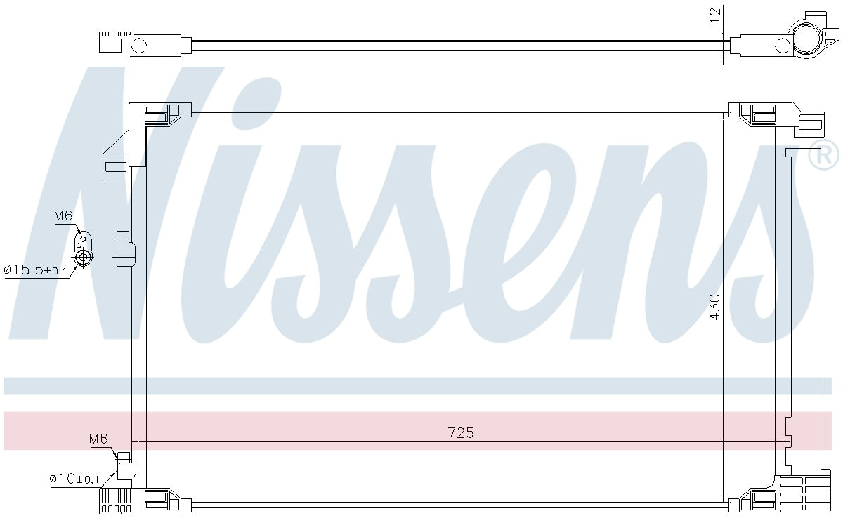 Nissens A/C Condenser and Receiver Drier Assembly 941217