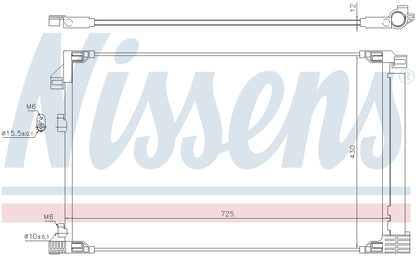 Nissens A/C Condenser and Receiver Drier Assembly 941217