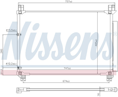 Nissens A/C Condenser and Receiver Drier Assembly 941218