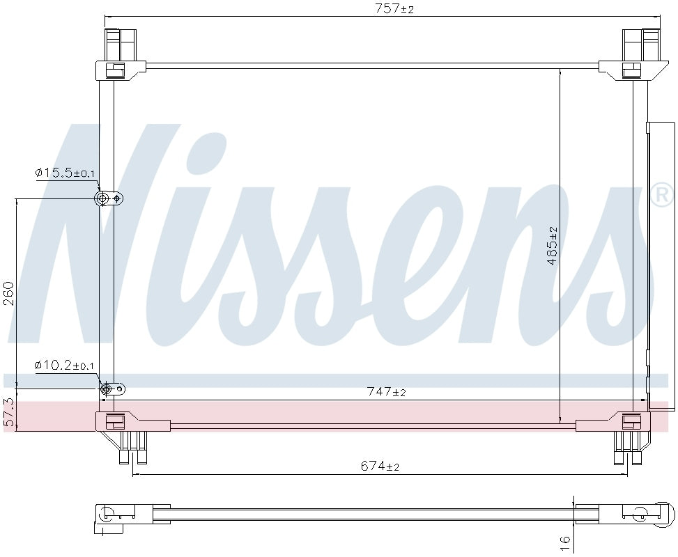 Nissens A/C Condenser and Receiver Drier Assembly 941218