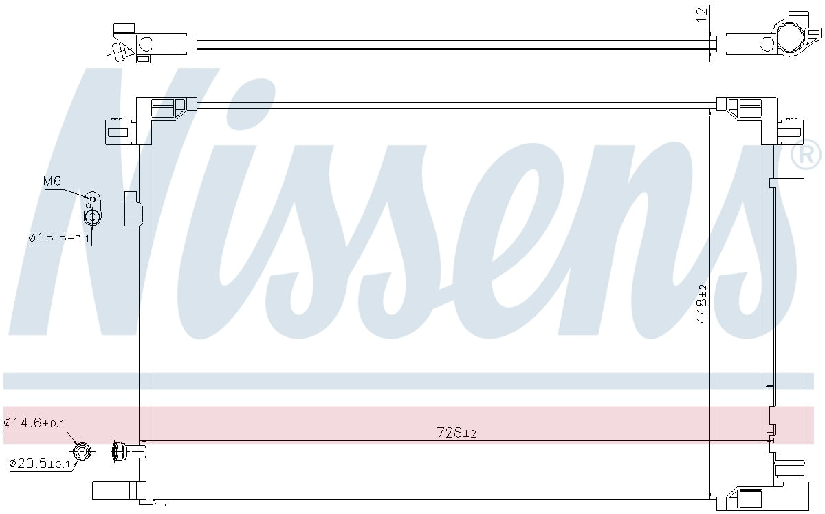 Nissens A/C Condenser and Receiver Drier Assembly 941225