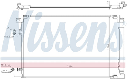 Nissens A/C Condenser and Receiver Drier Assembly 941225