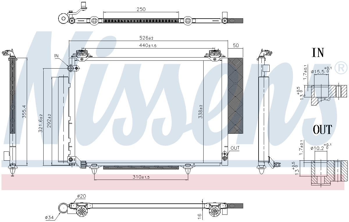 Nissens A/C Condenser 941250 image 3