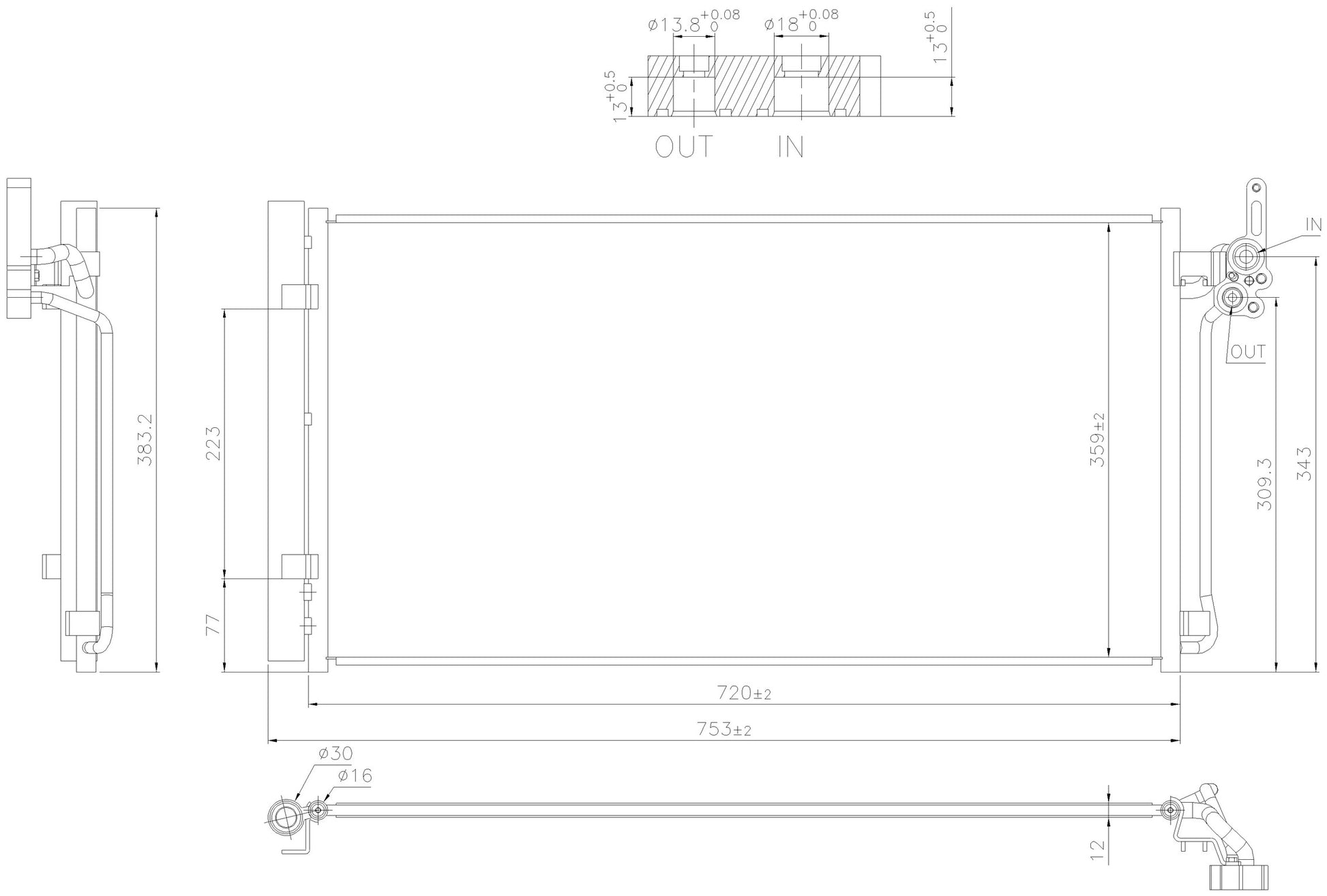 Nissens A/C Condenser 941287 image 3